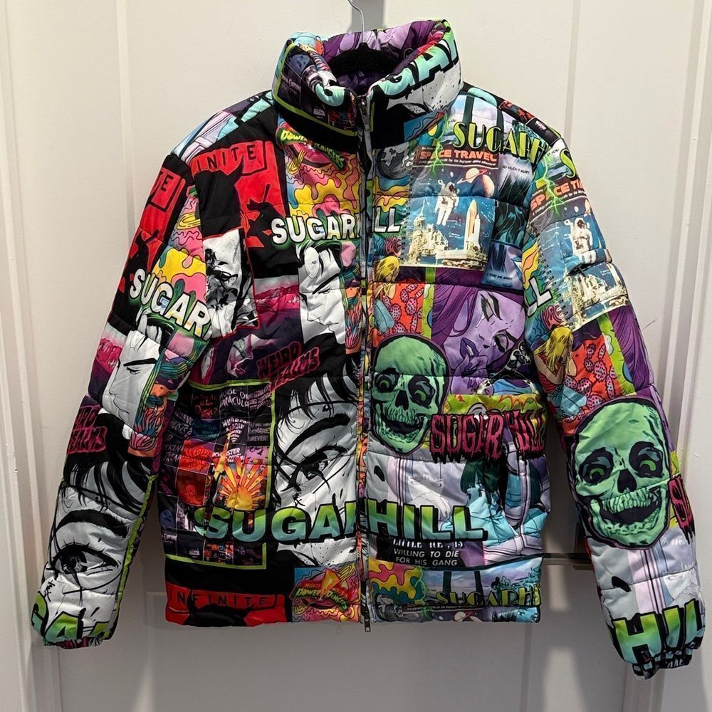 SUGARHILL ANXIETY PUFFER  JACKET, Size Medium